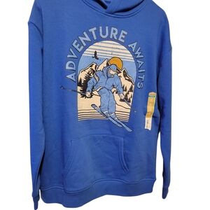 💥REDUCED TONIGHT💥NEW  Blue Adventure Graphic Hoodie Sweatshirt